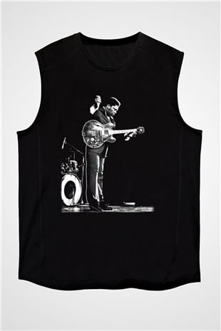 B.B. King Siyah Unisex Kolsuz Tişört