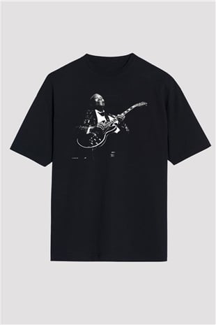 B.B. King Siyah Unisex Oversize Tişört T-Shirt