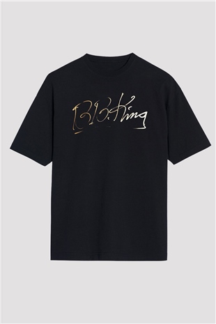 B.B. King Siyah Unisex Oversize Tişört T-Shirt