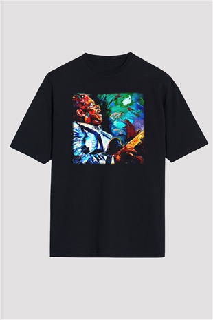 B.B. King Siyah Unisex Oversize Tişört T-Shirt