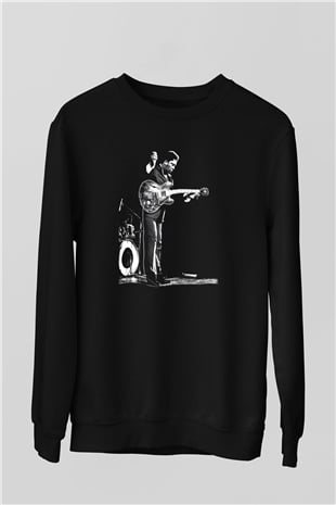 B.B. King Siyah Unisex Sweatshirt