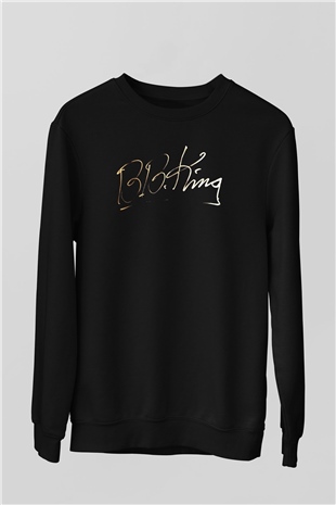 B.B. King Siyah Unisex Sweatshirt
