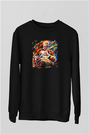 B.B. King Siyah Unisex Sweatshirt