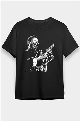 B.B. King Siyah Unisex Tişört T-Shirt - TişörtFabrikası