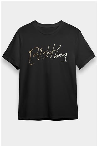 B.B. King Siyah Unisex Tişört T-Shirt - TişörtFabrikası