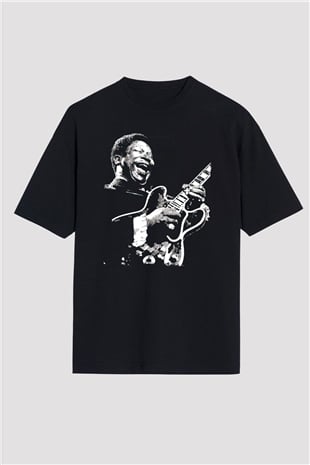 B.B. King Siyah Oversize Tişört Oversize T-shirt - TişörtFabrikası