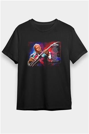 B.B. King Siyah Unisex Tişört T-Shirt - TişörtFabrikası
