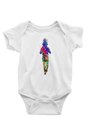 Babalar Günü Baskılı Beyaz Unisex Bebek Body - Zıbın