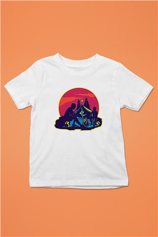 Babalar Günü Baskılı Beyaz Unisex Beyaz Çocuk Tişört - Tshirt