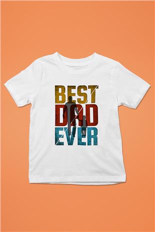 Babalar Günü Baskılı Beyaz Unisex Beyaz Çocuk Tişört - Tshirt