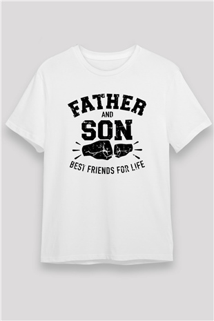 Babalar Günü Beyaz Unisex Tişört T-Shirt - TişörtFabrikası
