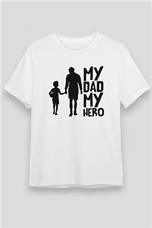 Babalar Günü Beyaz Unisex Tişört T-Shirt - TişörtFabrikası