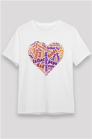 Babalar Günü Beyaz Unisex Tişört T-Shirt - TişörtFabrikası