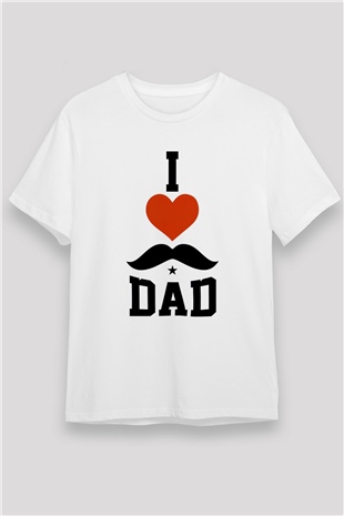 Babalar Günü Beyaz Unisex Tişört T-Shirt - TişörtFabrikası