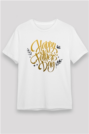 Babalar Günü Beyaz Unisex Tişört T-Shirt - TişörtFabrikası