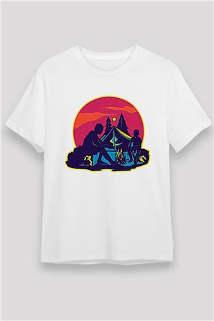 Babalar Günü Unisex Baskılı Beyaz Tişört - Tshirt