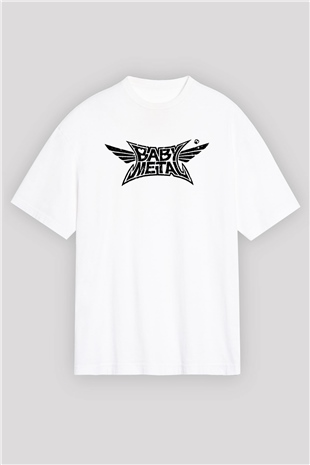 Babymetal Beyaz Unisex Oversize Tişört T-Shirt