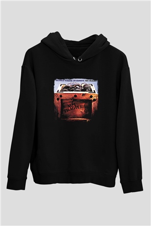 Bachman–Turner Overdrive Baskılı Unisex Siyah Hoodie