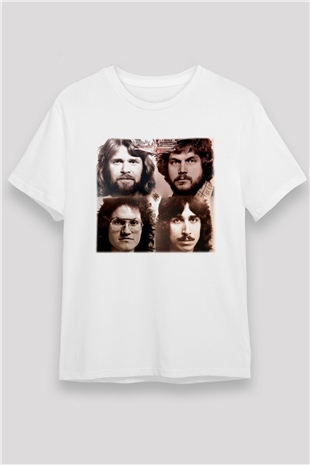 Bachman-Turner Overdrive Beyaz Unisex Tişört T-Shirt - TişörtFabrikası