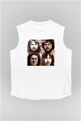 Bachman-Turner Overdrive Beyaz Unisex Kolsuz Tişört