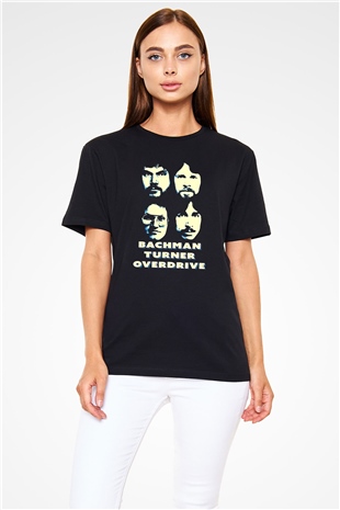 Bachman-Turner Overdrive Siyah Unisex Tişört T-Shirt - TişörtFabrikası