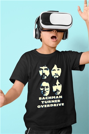 Bachman-Turner Overdrive Siyah Unisex Çocuk Tişört