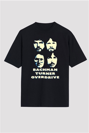 Bachman-Turner Overdrive Siyah Oversize Tişört Oversize T-shirt - TişörtFabrikası