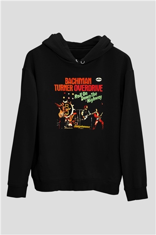 Bachman-Turner Overdrive Siyah Unisex Hoodie