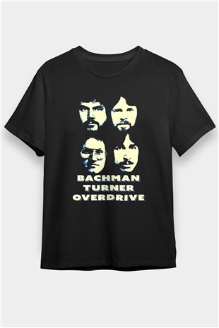Bachman-Turner Overdrive Siyah Unisex Tişört T-Shirt - TişörtFabrikası