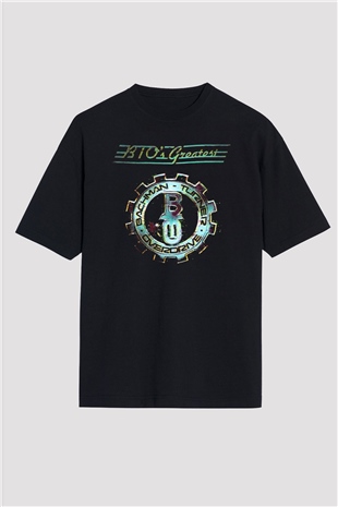 Bachman-Turner Overdrive Siyah Oversize Tişört Oversize T-shirt - TişörtFabrikası