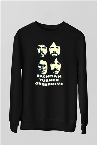 Bachman-Turner Overdrive Siyah Unisex Sweatshirt