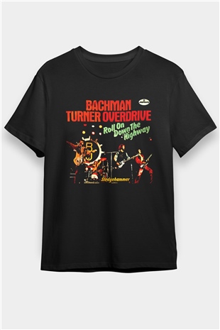 Bachman-Turner Overdrive Siyah Unisex Tişört T-Shirt - TişörtFabrikası