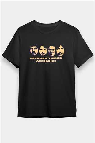 Bachman-Turner Overdrive Siyah Unisex Tişört T-Shirt - TişörtFabrikası