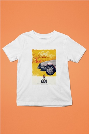 Back to the Future Geleceğe Dönüş Beyaz Unisex Çocuk Tişört
