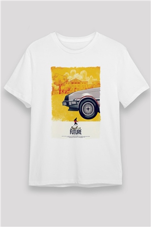 Back to the Future Geleceğe Dönüş Beyaz Unisex Tişört T-Shirt