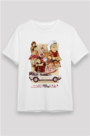 Back to the future Geleceğe Dönüş Beyaz Unisex Tişört