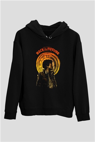 Back to the Future Geleceğe Dönüş Siyah Unisex Kolsuz Tişört
