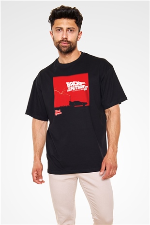 Back to the future Geleceğe Dönüş Siyah Unisex Oversize Tişört