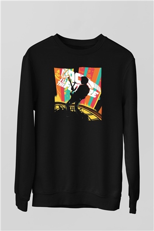 Back to the future Geleceğe Dönüş Siyah Unisex Sweatshirt