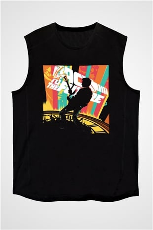 Back to the future Geleceğe Dönüş Siyah Unisex Kolsuz Tişört