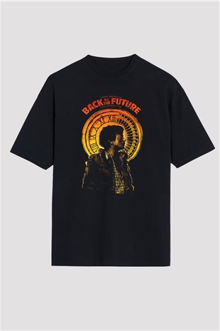 Back to the future Geleceğe Dönüş Siyah Unisex Oversize Tişört