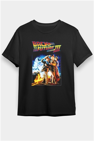 Back to the Future Geleceğe Dönüş Siyah Unisex Tişört T-Shirt