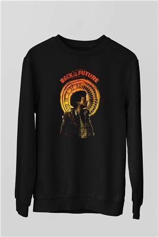 Back to the future Geleceğe Dönüş Siyah Unisex Sweatshirt
