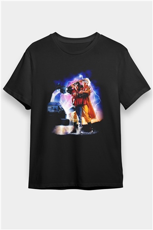 Back to the future Geleceğe Dönüş Siyah Unisex Tişört