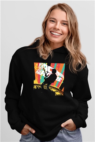 Back to the future Geleceğe Dönüş Siyah Unisex Kapüşonlu Sweatshirt
