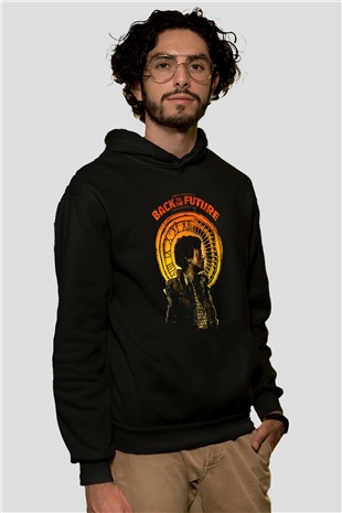 Back to the future Geleceğe Dönüş Siyah Unisex Kapüşonlu Sweatshirt