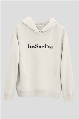 Backstreet Boys Beyaz Unisex Kapşonlu Sweatshirt