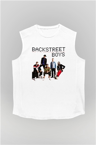 Backstreet Boys Beyaz Unisex Kolsuz Tişört