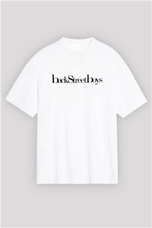 Backstreet Boys Beyaz Unisex Oversize Tişört T-Shirt