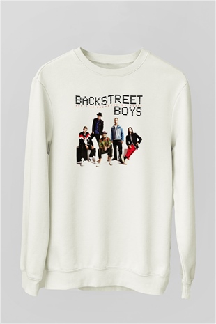 Backstreet Boys Beyaz Unisex Sweatshirt